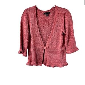 C’EST CITY Cardigan orange V-neck size:S